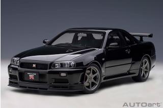 Nissan Skyline GT-R (R34) 2001 V-Spec II (black pearl) (composite model/full openings) AUTOart 1:18 Composite