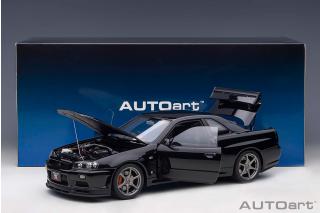 Nissan Skyline GT-R (R34) 2001 V-Spec II (black pearl) (composite model/full openings) AUTOart 1:18 Composite