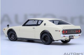 Nissan Skyline 2000 GT-R 1973 (KPGC110) TUNED VERSION (white) (composite model, total  4 openings) AUTOart 1:18