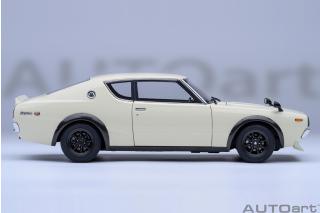 Nissan Skyline 2000 GT-R 1973 (KPGC110) TUNED VERSION (white) (composite model, total  4 openings) AUTOart 1:18