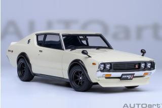 Nissan Skyline 2000 GT-R 1973 (KPGC110) TUNED VERSION (white) (composite model, total  4 openings) AUTOart 1:18