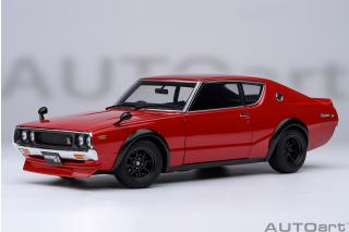 Nissan Skyline 2000 GT-R 1973 (KPGC110) TUNED VERSION (red) (composite model, total 4 openings) AUTOart 1:18