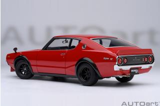 Nissan Skyline 2000 GT-R 1973 (KPGC110) TUNED VERSION (red) (composite model, total 4 openings) AUTOart 1:18