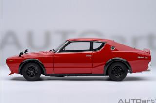 Nissan Skyline 2000 GT-R 1973 (KPGC110) TUNED VERSION (red) (composite model, total 4 openings) AUTOart 1:18