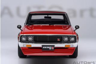 Nissan Skyline 2000 GT-R 1973 (KPGC110) TUNED VERSION (red) (composite model, total 4 openings) AUTOart 1:18