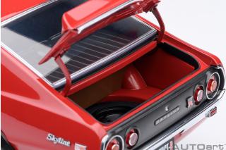 Nissan Skyline 2000 GT-R 1973 (KPGC110) TUNED VERSION (red) (composite model, total 4 openings) AUTOart 1:18