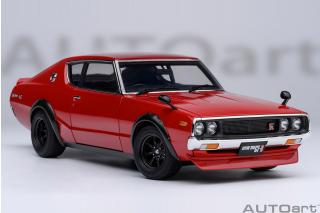 Nissan Skyline 2000 GT-R 1973 (KPGC110) TUNED VERSION (red) (composite model, total 4 openings) AUTOart 1:18