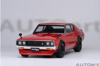 Nissan Skyline 2000 GT-R 1973 (KPGC110) TUNED VERSION (red) (composite model, total 4 openings) AUTOart 1:18