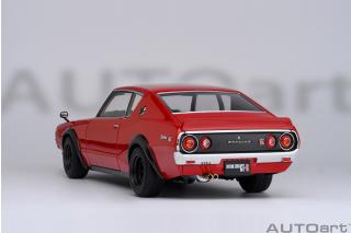 Nissan Skyline 2000 GT-R 1973 (KPGC110) TUNED VERSION (red) (composite model, total 4 openings) AUTOart 1:18