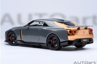 Nissan GT-R50 BY ITALDESIGN  GOODWOOD VERSION 2020 (liquid kinetic grey/energetic sigma gold ) (composite model/two doors openings, total 4 opening) AUTOart 1:18 Composite