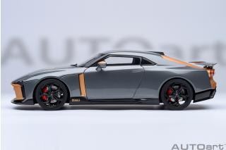 Nissan GT-R50 BY ITALDESIGN  GOODWOOD VERSION 2020 (liquid kinetic grey/energetic sigma gold ) (composite model/two doors openings, total 4 opening) AUTOart 1:18 Composite