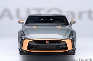 Nissan GT-R50 BY ITALDESIGN  GOODWOOD VERSION 2020 (liquid kinetic grey/energetic sigma gold ) (composite model/two doors openings, total 4 opening) AUTOart 1:18 Composite