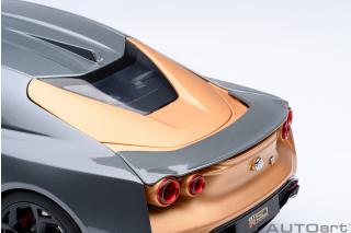 Nissan GT-R50 BY ITALDESIGN  GOODWOOD VERSION 2020 (liquid kinetic grey/energetic sigma gold ) (composite model/two doors openings, total 4 opening) AUTOart 1:18 Composite