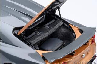 Nissan GT-R50 BY ITALDESIGN  GOODWOOD VERSION 2020 (liquid kinetic grey/energetic sigma gold ) (composite model/two doors openings, total 4 opening) AUTOart 1:18 Composite