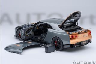 Nissan GT-R50 BY ITALDESIGN  GOODWOOD VERSION 2020 (liquid kinetic grey/energetic sigma gold ) (composite model/two doors openings, total 4 opening) AUTOart 1:18 Composite