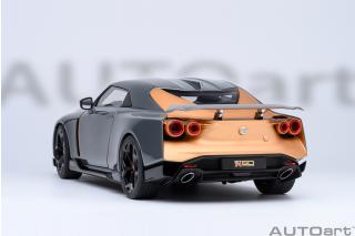 Nissan GT-R50 BY ITALDESIGN  GOODWOOD VERSION 2020 (liquid kinetic grey/energetic sigma gold ) (composite model/two doors openings, total 4 opening) AUTOart 1:18 Composite