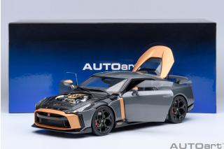 Nissan GT-R50 BY ITALDESIGN  GOODWOOD VERSION 2020 (liquid kinetic grey/energetic sigma gold ) (composite model/two doors openings, total 4 opening) AUTOart 1:18 Composite