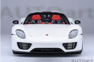 PORSCHE 918 SPYDER WEISSACH PACKAGE (WHITE/RED) AUTOart 1:18