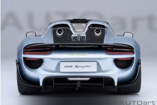 PORSCHE 918 SPYDER WEISSACH PACKAGE (LIQUID METAL CHROM/BLUE) AUTOart 1:18