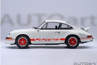 Porsche 911 Carrera 2.7 RS (Grand Prix white/red Stripes) AUTOart 1:18