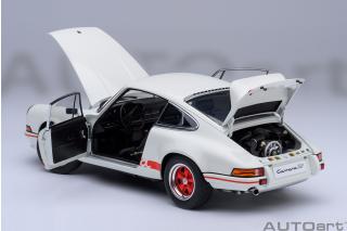 Porsche 911 Carrera 2.7 RS (Grand Prix white/red Stripes) AUTOart 1:18