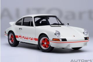 Porsche 911 Carrera 2.7 RS (Grand Prix white/red Stripes) AUTOart 1:18