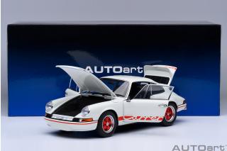 Porsche 911 Carrera 2.7 RS (Grand Prix white/red Stripes) AUTOart 1:18