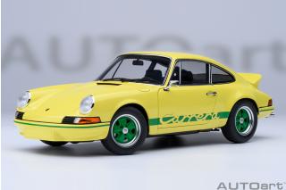 Porsche 911 Carrera 2.7 RS (Light yellow/green Stripes)   AUTOart 1:18