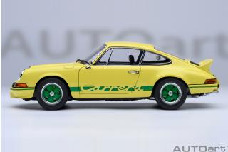 Porsche 911 Carrera 2.7 RS (Light yellow/green Stripes)   AUTOart 1:18