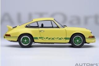 Porsche 911 Carrera 2.7 RS (Light yellow/green Stripes)   AUTOart 1:18