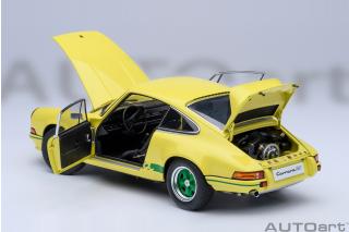 Porsche 911 Carrera 2.7 RS (Light yellow/green Stripes)   AUTOart 1:18