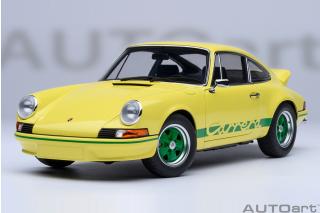 Porsche 911 Carrera 2.7 RS (Light yellow/green Stripes)   AUTOart 1:18