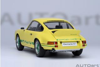 Porsche 911 Carrera 2.7 RS (Light yellow/green Stripes)   AUTOart 1:18