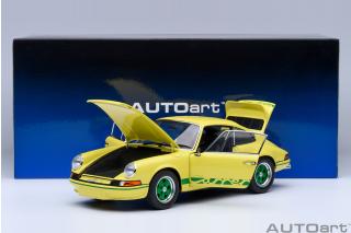 Porsche 911 Carrera 2.7 RS (Light yellow/green Stripes)   AUTOart 1:18