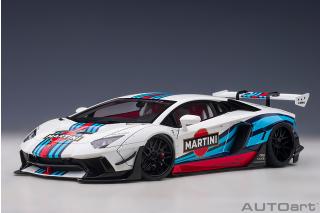 Liberty Walk LB-Works Lamborghini Aventador Limited Edition (Martini Livery) (composite model/full openings) AUTOart 1:18