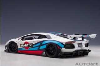 Liberty Walk LB-Works Lamborghini Aventador Limited Edition (Martini Livery) (composite model/full openings) AUTOart 1:18