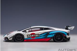 Liberty Walk LB-Works Lamborghini Aventador Limited Edition (Martini Livery) (composite model/full openings) AUTOart 1:18