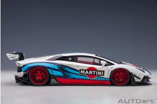 Liberty Walk LB-Works Lamborghini Aventador Limited Edition (Martini Livery) (composite model/full openings) AUTOart 1:18