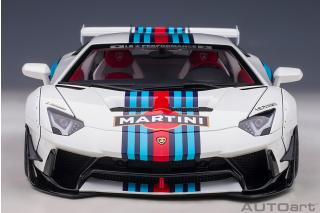 Liberty Walk LB-Works Lamborghini Aventador Limited Edition (Martini Livery) (composite model/full openings) AUTOart 1:18