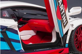 Liberty Walk LB-Works Lamborghini Aventador Limited Edition (Martini Livery) (composite model/full openings) AUTOart 1:18