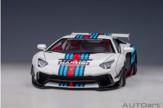 Liberty Walk LB-Works Lamborghini Aventador Limited Edition (Martini Livery) (composite model/full openings) AUTOart 1:18