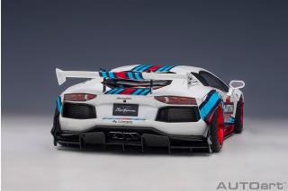 Liberty Walk LB-Works Lamborghini Aventador Limited Edition (Martini Livery) (composite model/full openings) AUTOart 1:18