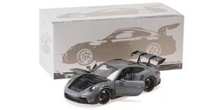 PORSCHE 911 (992) GT3 RS – 2024 – GREY W/WEISSACH PACKAGE W BLACK WHEELS - L.E. 200 pcs. Minichamps 1:18 Metallmodell