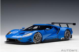 Ford GT LM Plain Body Version 2018 (lightning blue) (composite model/full openings) AUTOart 1:18