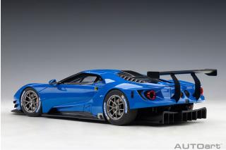 Ford GT LM Plain Body Version 2018 (lightning blue) (composite model/full openings) AUTOart 1:18