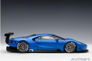 Ford GT LM Plain Body Version 2018 (lightning blue) (composite model/full openings) AUTOart 1:18