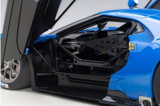 Ford GT LM Plain Body Version 2018 (lightning blue) (composite model/full openings) AUTOart 1:18