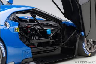 Ford GT LM Plain Body Version 2018 (lightning blue) (composite model/full openings) AUTOart 1:18