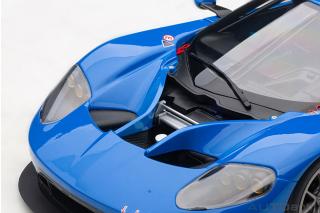 Ford GT LM Plain Body Version 2018 (lightning blue) (composite model/full openings) AUTOart 1:18