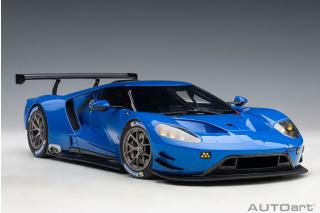 Ford GT LM Plain Body Version 2018 (lightning blue) (composite model/full openings) AUTOart 1:18